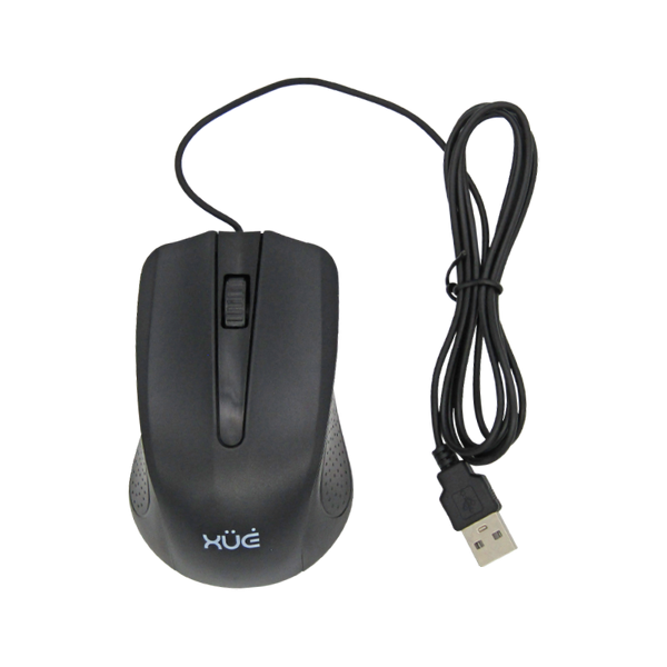 Mouse Óptico USB 2.0 1200DPI SILENT BUTTON NEGRO XUE® ST-353