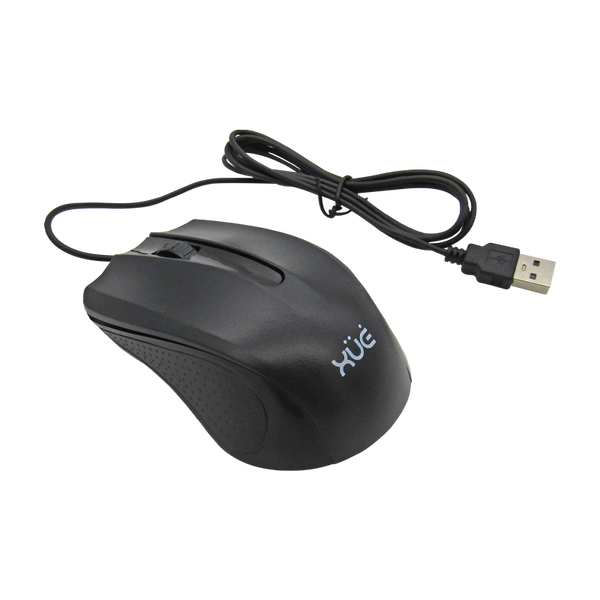 Mouse Óptico USB 2.0 1200DPI SILENT BUTTON NEGRO XUE® ST-353