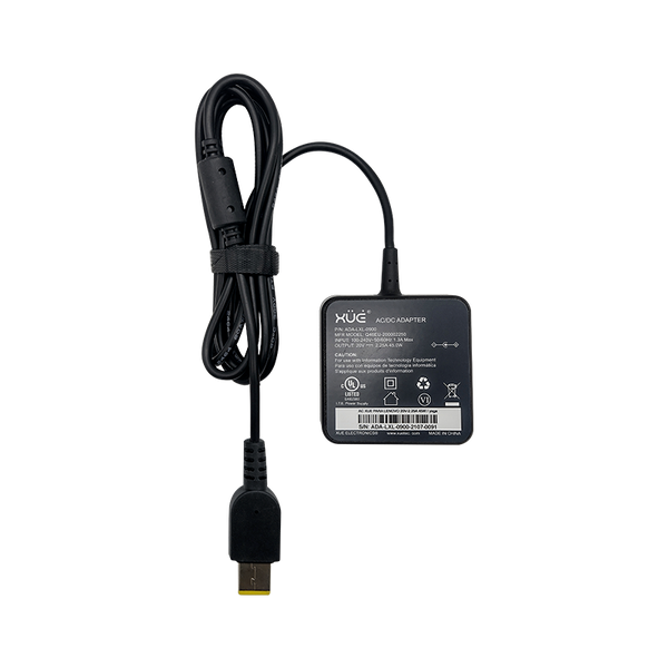 Cargador de corriente XUE® para portátil Lenovo 20V-2.25A 45W Yoga 11 / Plug Cuadrado