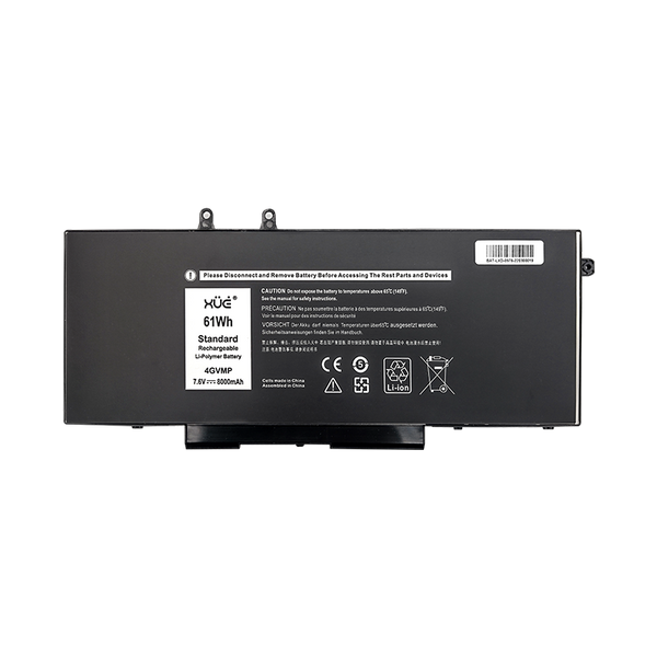 Batería XUE® para portátil DELL LAT E5400 5500 E5510 PRECIS 3540 7.6V-8000mAh 68WH 4GVMP