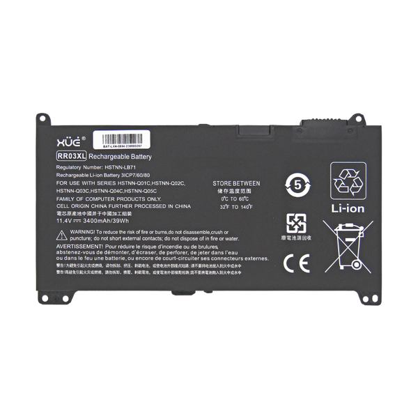 Batería XUE® para portátil HP 430-G4/G5, 440-G4/G5, 450-G4 11.4V-3400MAH 39W 2.8AH RR03XL