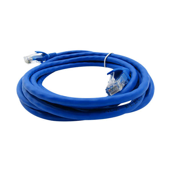Cable Patchcord UTP CAT6E 10m 26AWG CCA PVC Azul XUE®