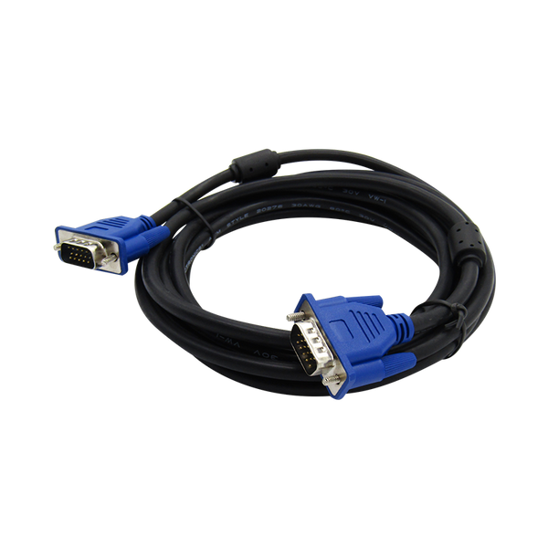 Cable VGA 5M HDB15 Macho a HDB15 Macho 15-Pines (3+4) 30AWG CU OD:6.0mm c/filtros XUE®