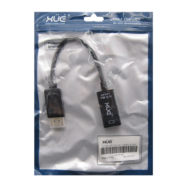 CONV DISPLAYPORT MACHO A HDMI V1.2 HEMBRA 4K 3D 30/60HZ XUE® (CS5218)