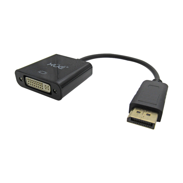 Convertidor Displayport Macho a DVI-D Hembra (Negro) Chipset 3361 marca XUE®