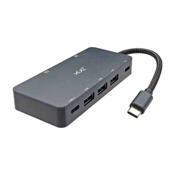 Docking Station 7-1 TIPO-C 3.1 Gen1 a 2 * HDMI 4K + PD 100W + 3*USB3.0 + USB-C (5GBPs), Color Gris, Marca  XUE®
