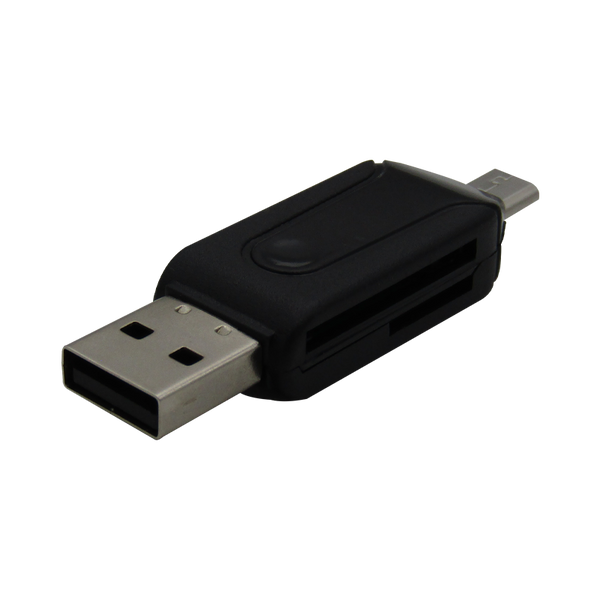 Convertidor Micro USB OTG a USB 2.0 Adapter SD Card Reader XUE®