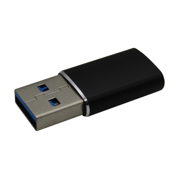 Convertidor USB-C hembra a USB 3.0 macho, color negro, marca XUE®