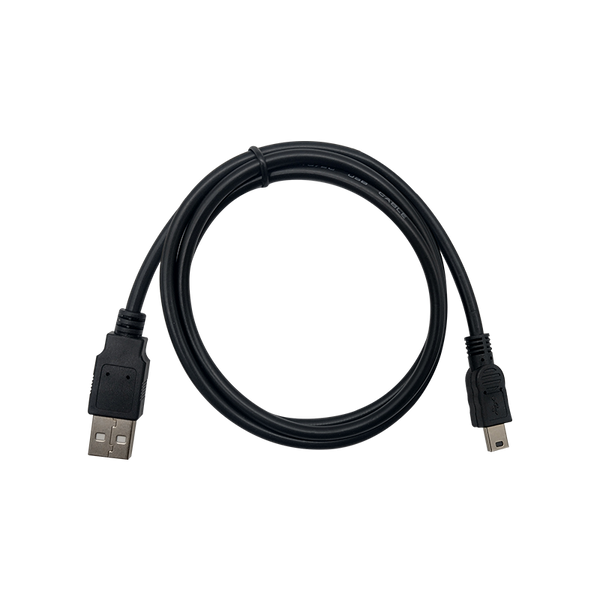 Convertidor USB 2.0 a Mini-USB 5-PIN 2A 1mt (negro)