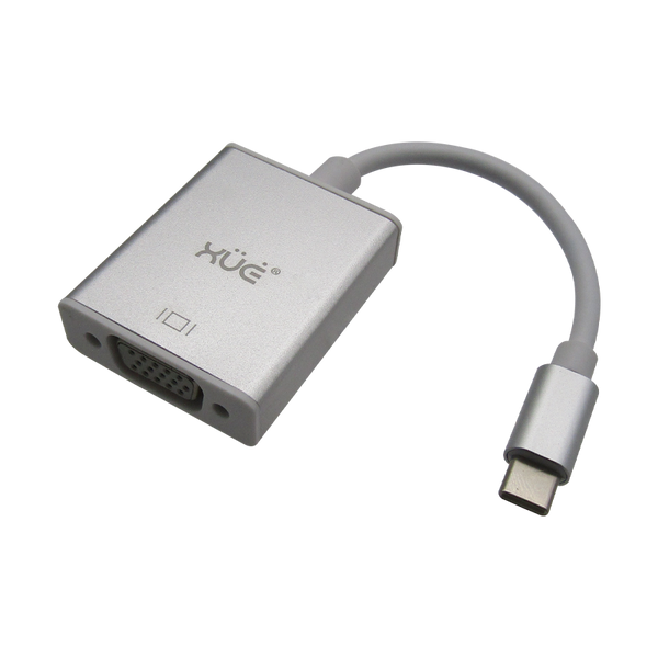 Convertidor USB-C a VGA FHD 1080P (PC y Mac) marca XUE®