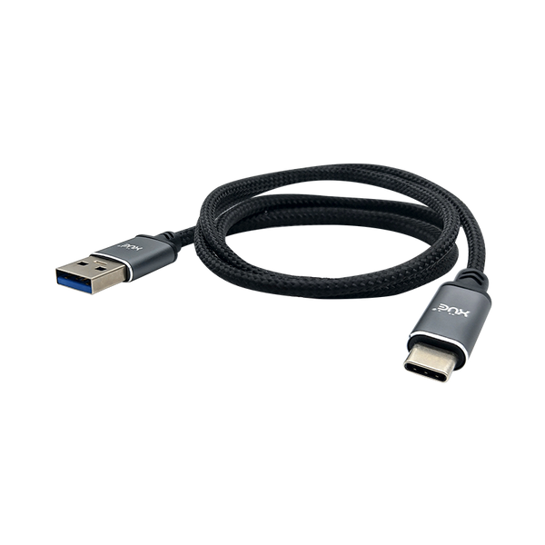 Convertidor USB-A 3.0 a USB-C 5V-3A 1m color Negro recubierto en nylon  XUE®