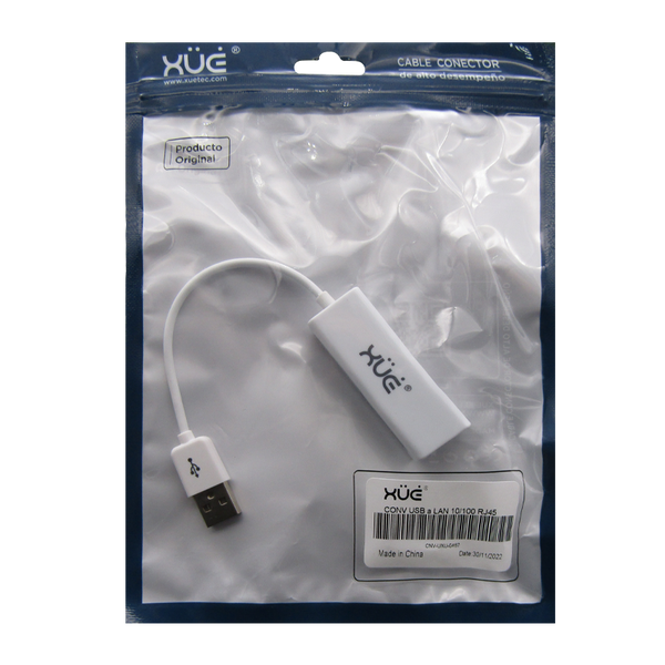 Convertidor USB a LAN 10/100 RJ45 Chip RD9700 marca XUE®