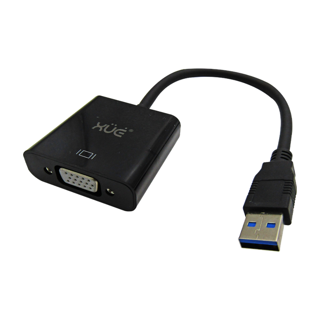 Convertidor USB a VGA resolución 1920 1080p marca XUE®