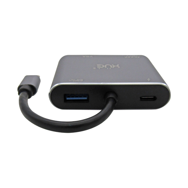 Convertidor USB-C 3.1 a HDMI 4K, VGA, USB 3.0, USB-C de carga, marca XUE®