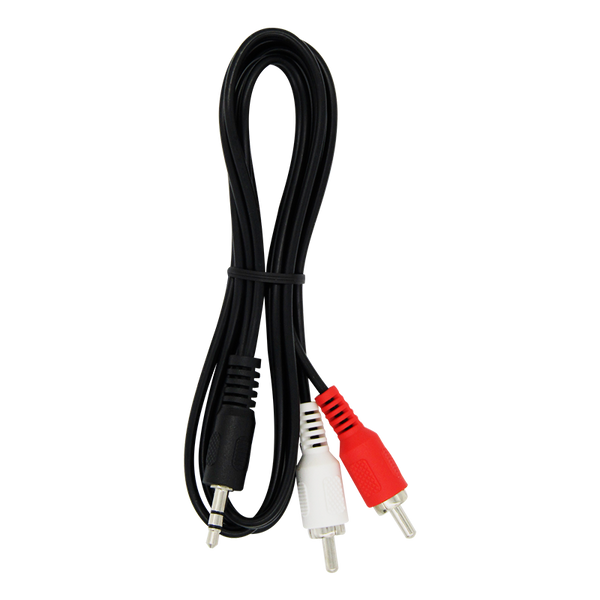 Convertidor Plug 3.5mm Macho a 2 RCA Macho Audio Stereo 1mt marca XUE®