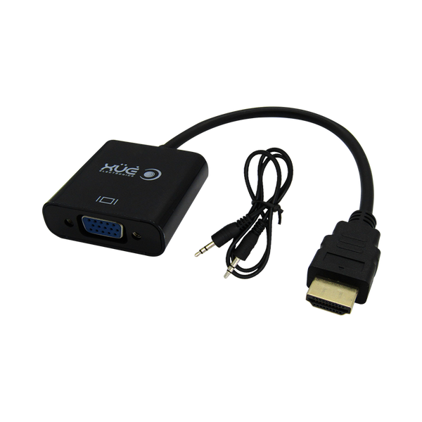Convertidor HDMI A-Type a VGA AG6200 Chipset con Audio marca XUE®