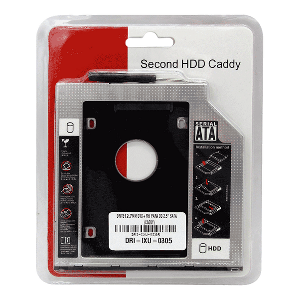 Caddy 12.7MM DVD+RW para Disco Duro 2.5