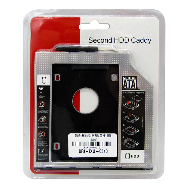Caddy 9.5MM DVD+RW para Disco Duro 2.5