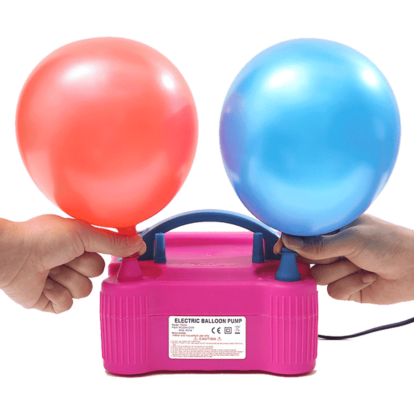 Bomba eléctrica infladora de aire 600w para globos de látex, doble boquilla, marca XUE