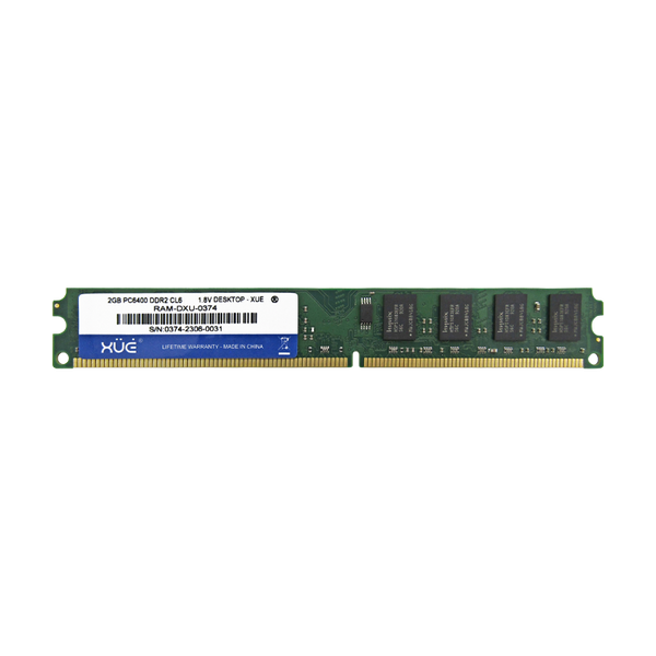 Memoria RAM para Desktop DDR2 PC6400 2GB 800MHZ CL6 1.8V marca XUE®