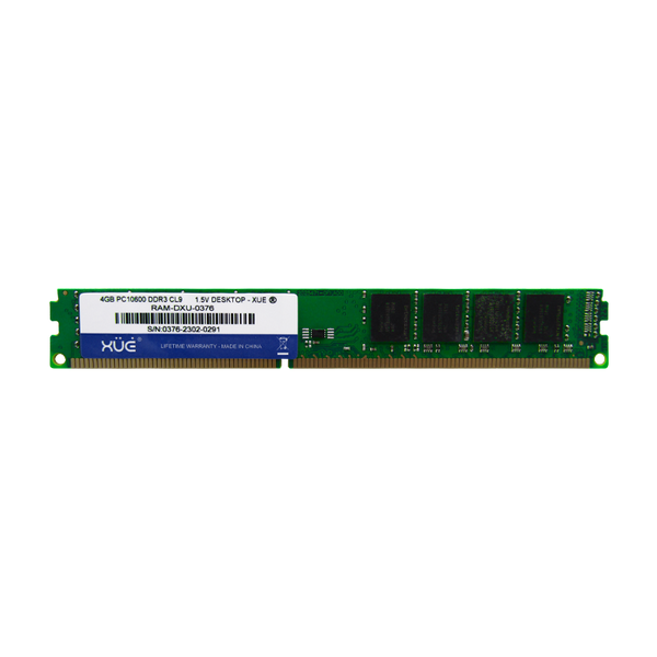 Memoria RAM para Desktop DDR3 PC10600 4GB 1333Mhz CL11 1.5V marca XUE®