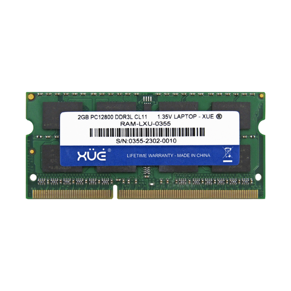 Memoria RAM para portatil DDR3L PC12800 2GB 1600Mhz CL11 1.5/1.35V, marca XUE® Laptop