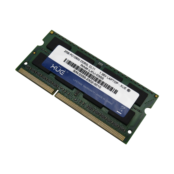 Memoria RAM para portatil DDR3L PC12800 2GB 1600Mhz CL11 1.5/1.35V, marca XUE® Laptop