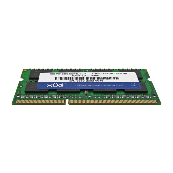 Memoria RAM para Portátil DDR3L PC12800 4GB 1600Mhz CL11 1.5/1.35V Laptop, marca XUE®