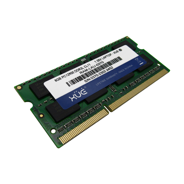 Memoria RAM para Portátil DDR3L PC12800 8GB 1600Mhz CL11 1.5/1.35V Laptop, marca XUE®