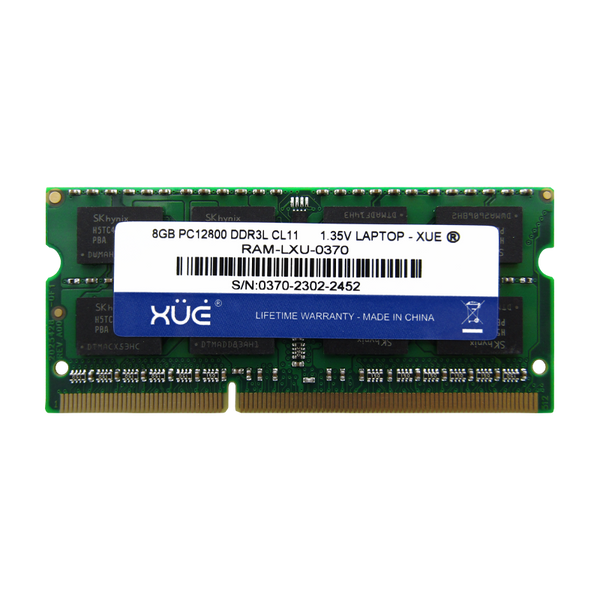 Memoria RAM para Portátil DDR3L PC12800 8GB 1600Mhz CL11 1.5/1.35V Laptop, marca XUE®