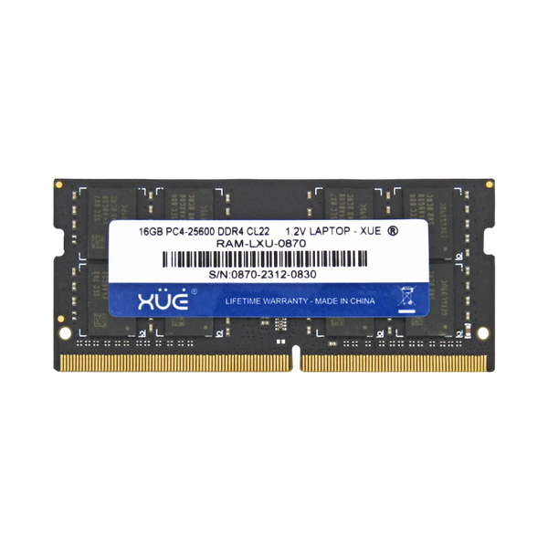 Memoria RAM para Laptop  DDR4 PC4-25600 16GB 3200MHZ CL22 1.2V LAPTOP marca XUE®