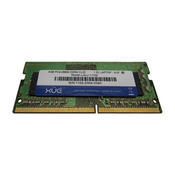 Memoria RAM para Laptop DDR4 PC4-25600 4GB 3200MHZ CL22 1.2V 8C LAPTOP XUE®