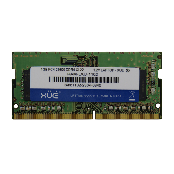 Memoria RAM para Laptop DDR4 PC4-25600 4GB 3200MHZ CL22 1.2V 8C LAPTOP XUE®