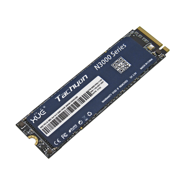 Disco de Estado Sólido SSD PCI-E 3.0 M.2 2280 256GB NVME XUE® TACHYON N3000/256GB 3100/1400MB/S (TRAY PACKING)