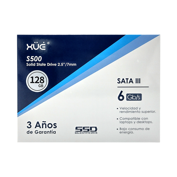 Disco de Estado Sólido SSD 2.5 128GB SATA Blink S500/128 500MB/S Marca XUE®