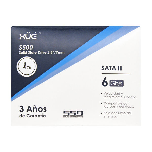 Disco de Estado Sólido SSD 2.5 1TB SATA BLINK S500/1TB 520MB/S Marca XUE®