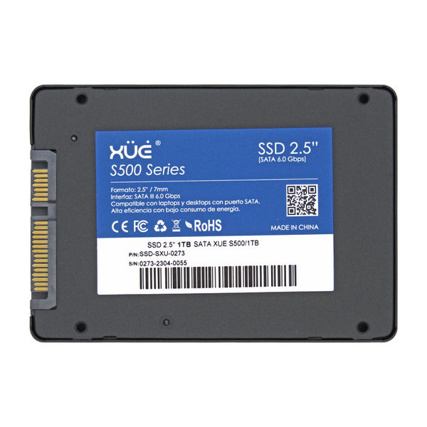 Disco de Estado Sólido SSD 2.5 1TB SATA BLINK S500/1TB 520MB/S Marca XUE®