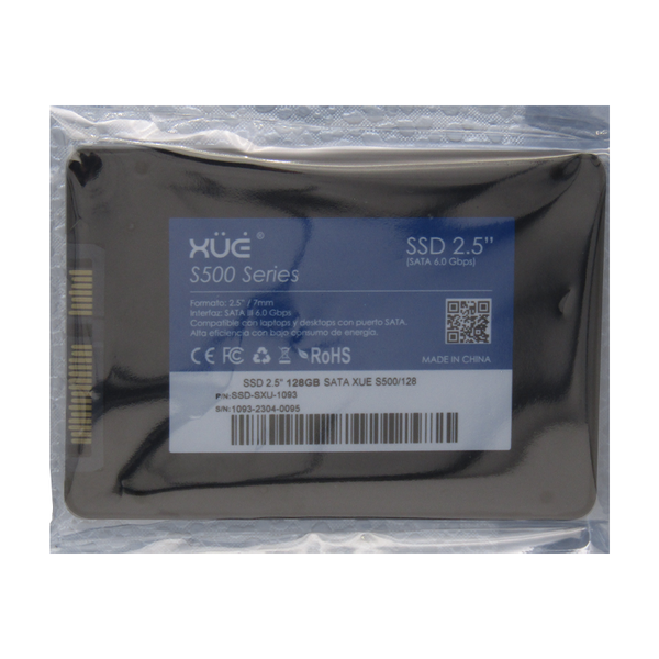 Disco de Estado Sólido SSD 2.5 128GB SATA XUE® BLINK S500/128 500MB/S (TRAY PACKING)