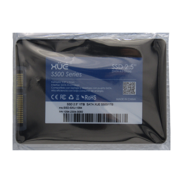 Disco de Estado Sólido SSD 2.5 1TB SATA XUE® BLINK S500/1TB 520MB/S (TRAY PACKING)