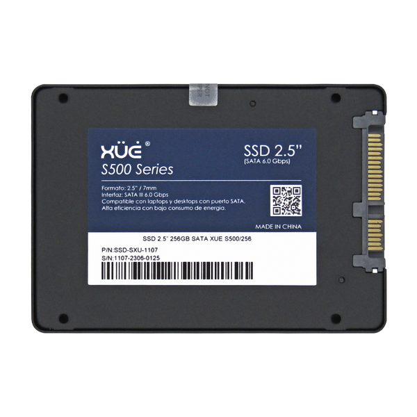 Disco de Estado Sólido SSD 2.5 256GB SATA XUE® BLINK S500/256 550MB/S (TRAY PACKING)