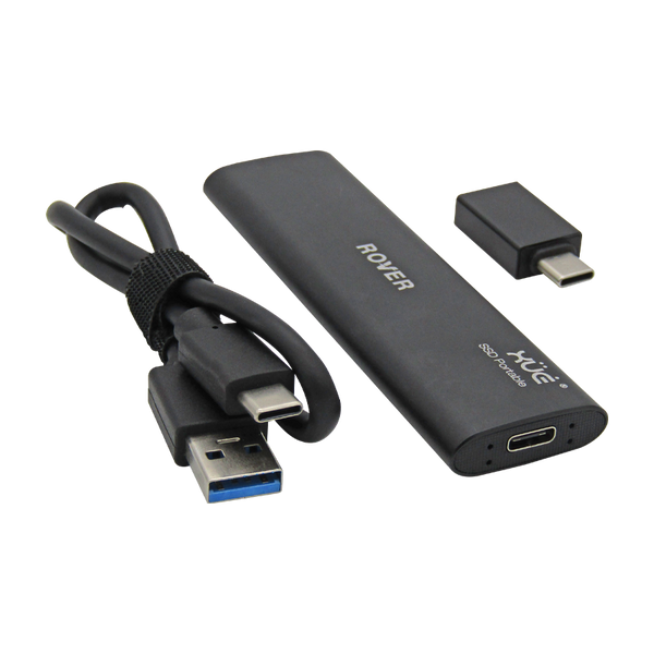 Disco de Estado Sólido SSD externo USB 3.2 GEN 2 TIPO C 1TB EXT. XUE® ROVER C500 450MB/s (Negro)