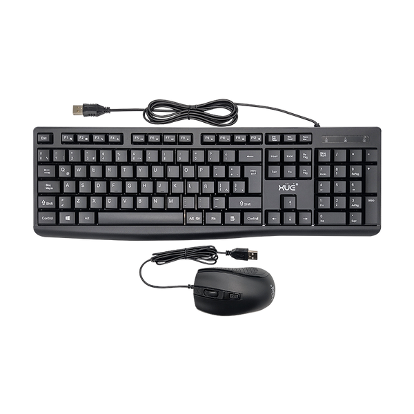 COMBO TECLADO USB 2.0 DESKTOP LA + MOUSE XUE® TM320